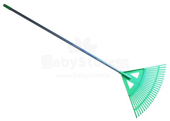 Leaf Rake with handle green 57cm