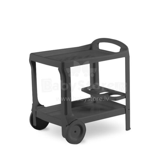 Borneo food trolley 52x68x70cm grey