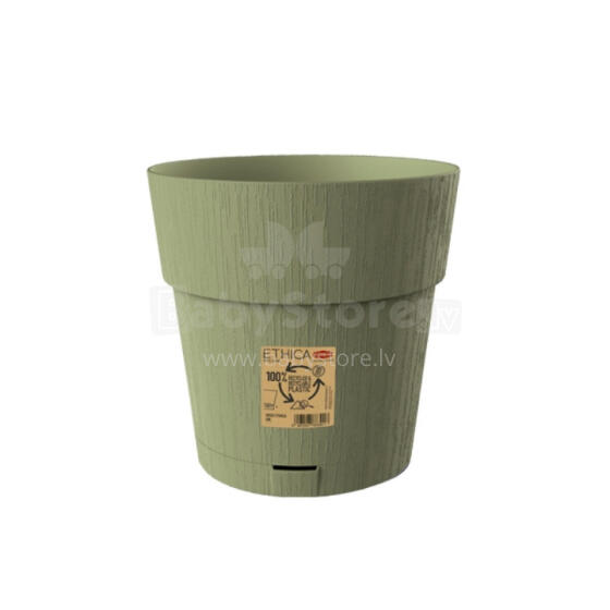 Flower pot with tray Ethica &Oslash;25x25cm green