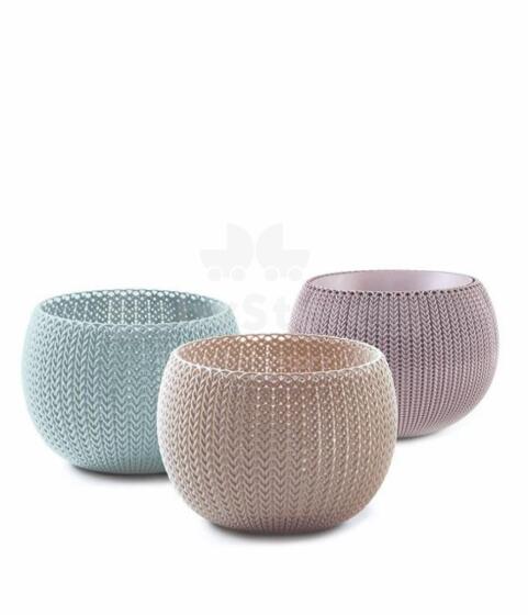 Flower pot set Cozies Trio purple/beige/light blue