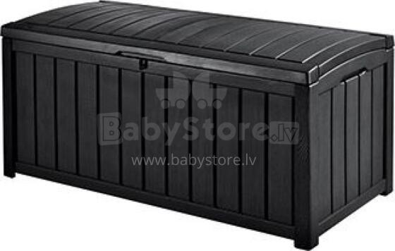 Dārza uzglabāšanas kaste / sols Glenwood Storage Box 390 L - pelēka