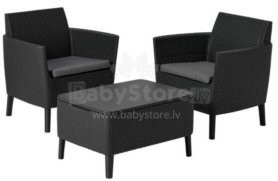 Комплект садовой мебели Salemo Balcony Set серый