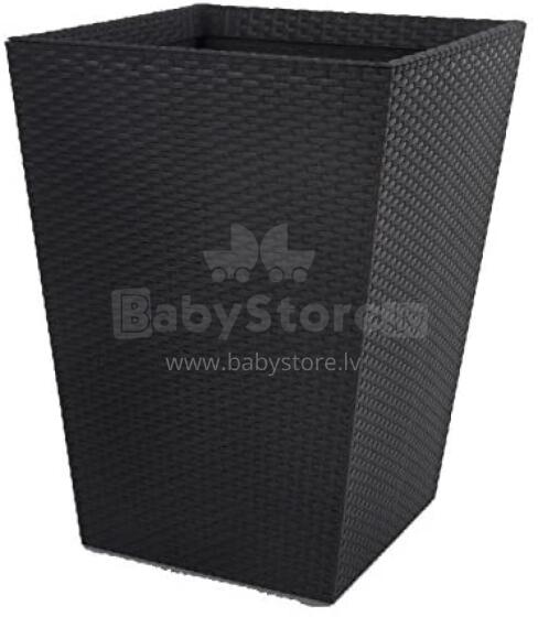 Flowerpot Rattan Planter M 55,4L grey