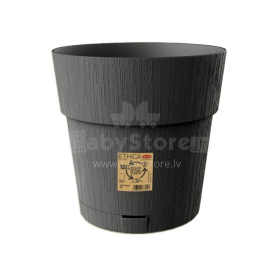 Flower pot with tray Ethica &Oslash;30x29cm grey