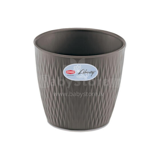 Flowerpot Liberty &Oslash;16x15cm grey