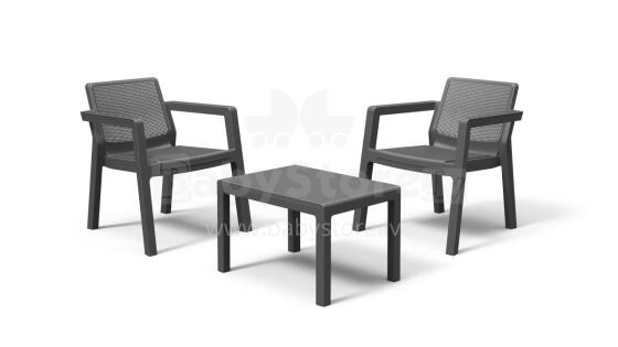 Garden furniture set Emily Balcony Set grey