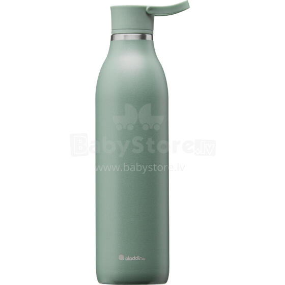 Termopudele CityLoop Thermavac eCycle Water Bottle 0.6L, pārstrādāta nerūs. tērauda / pelēcīgi zaļa