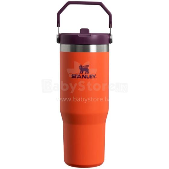 Thermal bottle with straw The IceFlow Flip Straw Tumbler 0,89L orange