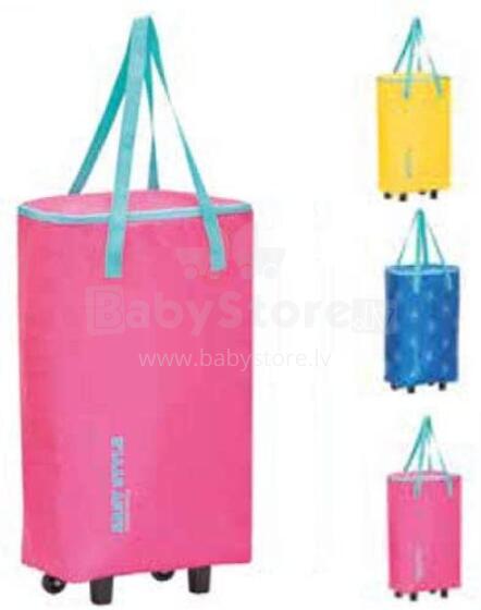 Termiskā soma uz riteņiem Easy Style Bag-Trolley asorti, dzeltena/zila/rozā