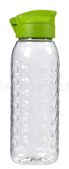 Butelis Dots Bottle 0,45L skaidrus/žalias