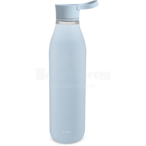 Thermobottle CityLoop Thermavac eCycle Water Bottle 0.6L, recycled stainless. Steel / light blue