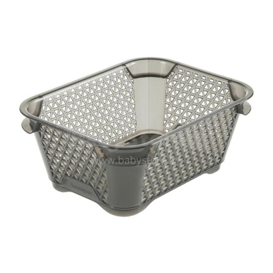 Basket mini A7 Mirko 16x12x7cm crystal gray (transparent)