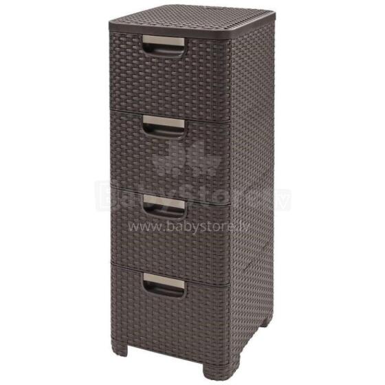 Chest of drawers Style 33x38x79cm dark brown