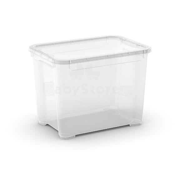 Box with lid T Box S 20L 26,5x38x28,5cm transparent