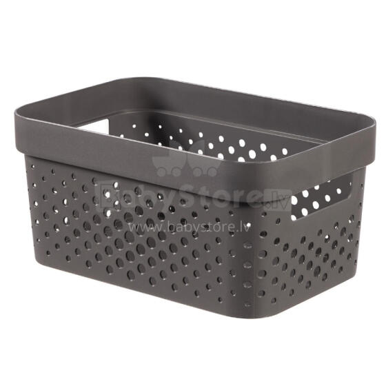 Infinity Recycled Box 4,5L 27x19x12cm dark grey