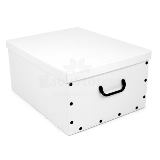 Cardboard box 49x39x25cm Big Box Solid Colour assorted, white/black/navy/light grey