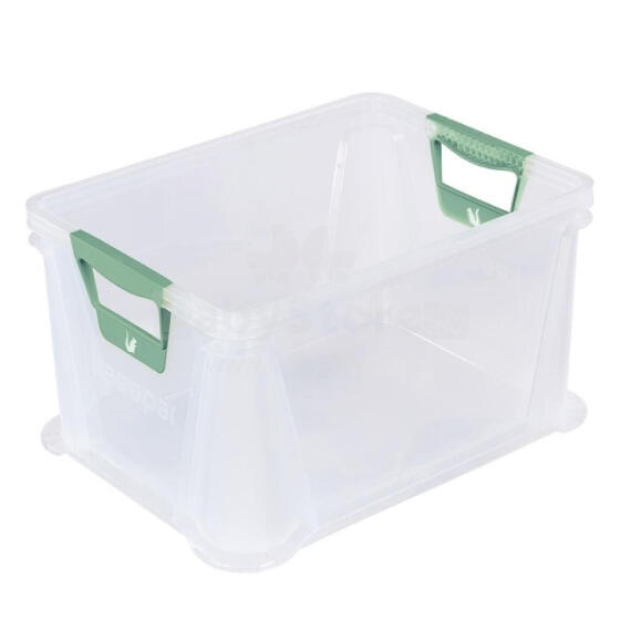 Eurobox with soft handles Luis 39x29x22cm 20L transparent