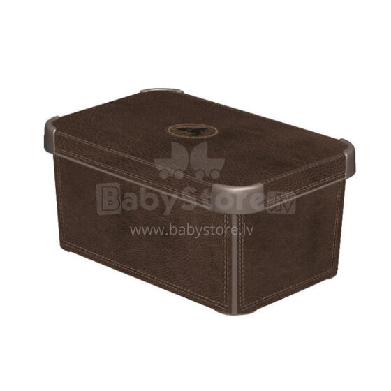 Box with lid Deco Stockholm S 29,5x19,5x13,5cm Leather