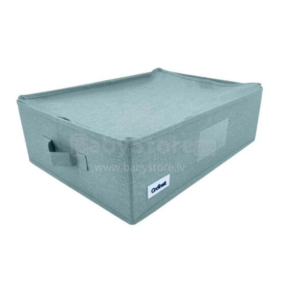 Box rectangular with zipper 42x32x14cm Mint