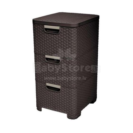 Chest of drawers Style 33x38x60cm dark brown