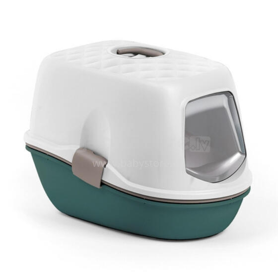 Cat toilet closed Furba Top Chic 58.5x39.4x42.7cm white/green