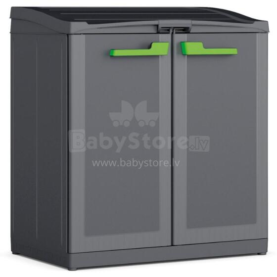 Atkritumu šķirošanas sistēma Moby 110L Recycling system 90x55x100cm melna