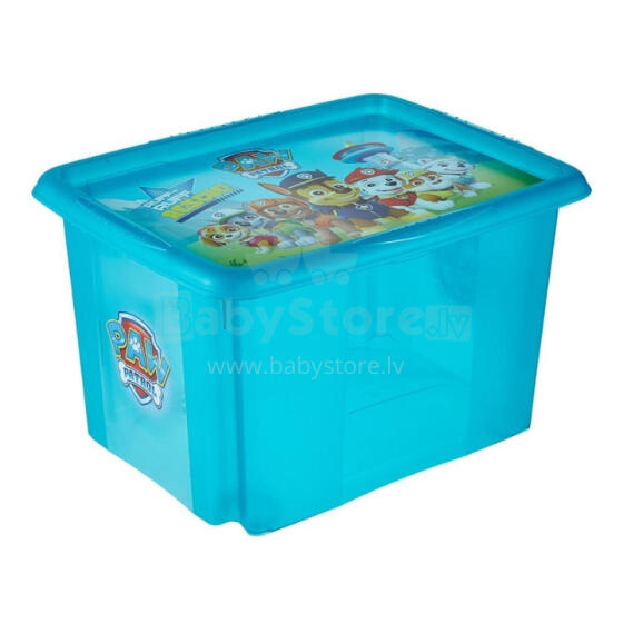 Box with lid 30L Karolina &amp;quot;Paw Patrol&amp;quot; 45x35x27cm light blue