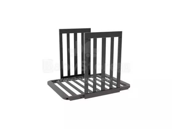 YappyKids YappyÉtude Art.88899 Anthracite additional set for the baby cot (short sides and base)