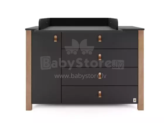 YappyKids YappyÉtude II Art.388875 Anthracite комод с пеленальной поверхностью