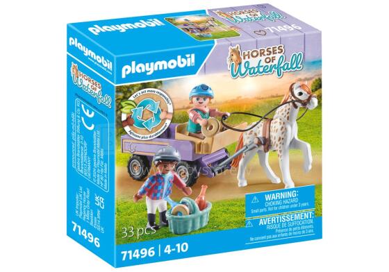 PLAYMOBIL HORSES OF WATERFALL Пони-карета 71496