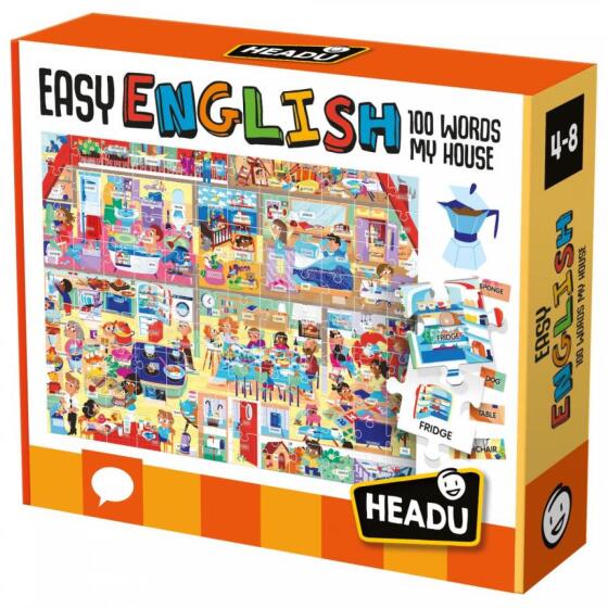 HEADU Развивающая игра Easy English 100 слов Мой дом