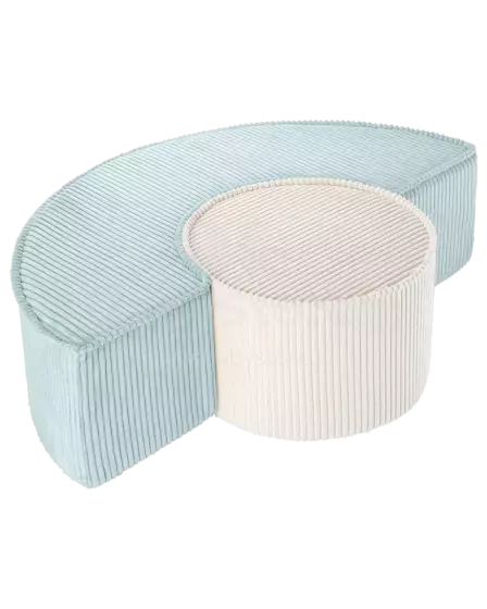 WigiWama Art.W597300 Peppermint Green Pouffe Set