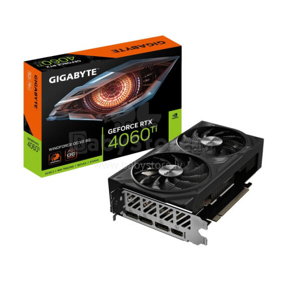 Gigabyte GeForce RTX 4060 Ti, 8GB GDDR6, WindForce OC V2 (DLSS 3)