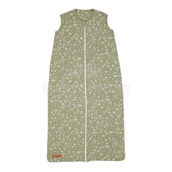 Little Dutch Sleeping Bag Art.TE11421011 Flower Olive kokvilnas guļammaisiņš bez piedurknēm 90cm