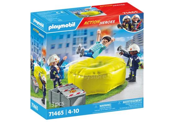 PLAYMOBIL ACTION HEROES Пожарный с воздушной подушкой 71465