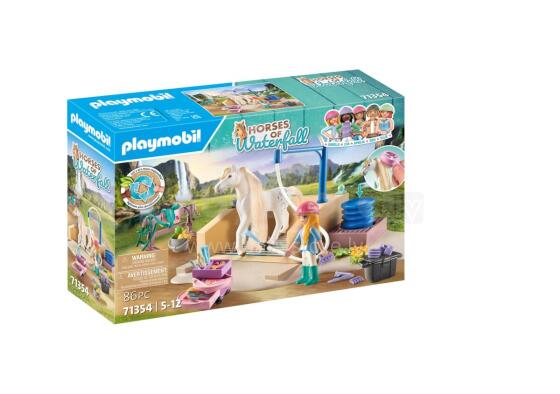 PLAYMOBIL WORLD OF HORSES Mazgāšanas stacija ar Izabellu un Lauveni 71354