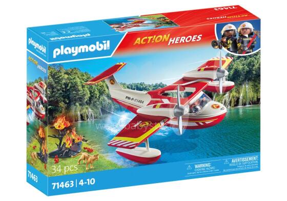 PLAYMOBIL ACTION HEROES Ugunsdzēsības jūras lidmašīna ar dzēšanas funkciju 71463