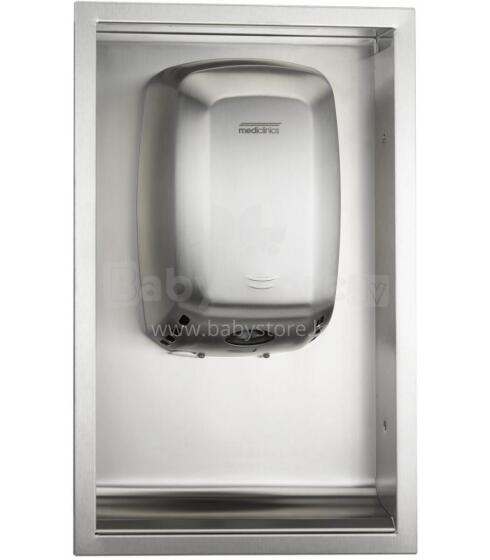 MEDICLINICS M09ACS-FIL Machflow hand dryer, Satin