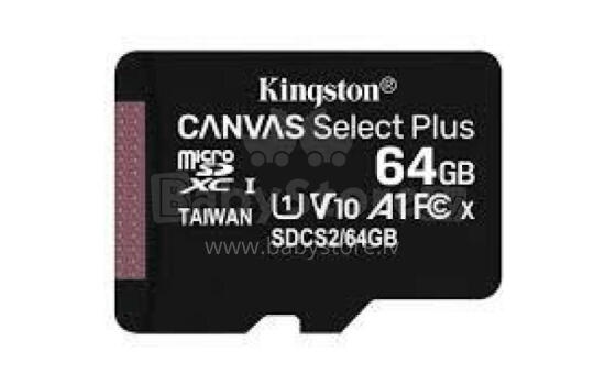 ПАМЯТЬ MICRO SDXC 64GB UHS-I / SDCS2 / 64GBSP KINGSTON