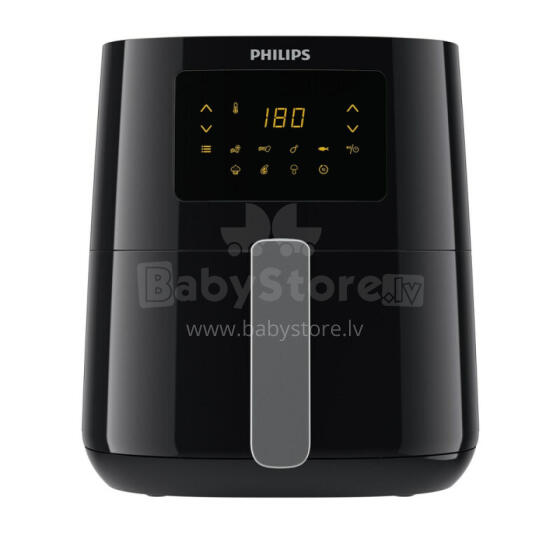 Фритюрница Philips Essential HD9252/70 Одинарная 4,1 л Автономная фритюрница с горячим воздухом 1400 Вт Черный, Серебристый