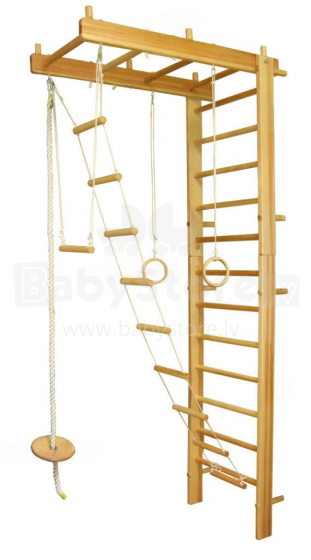 Climbing Rack Art.R7U Col.001 Zviedru sienas koka komplekts 250x67x10cm