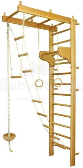 Climbing Rack Art.R7UT Col.001 Wooden Climbing Wall Set 250x67x10cm