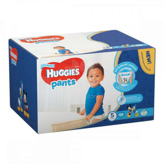 Huggies Pants S5 Art.41564128 Трусики-подгузники для мальчиков в коробке (12-17кг) 68шт.