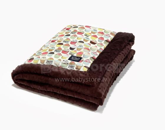 La Millou Art. 83444 Infart Blanket Cupcakes Chocolate Augstākās kvalitātes divpusēja sedziņa (65x75 cm) 