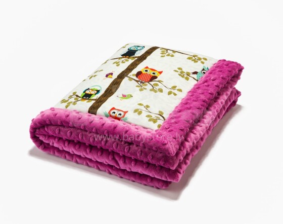 La Millou By Anna Mucha Art. 83451 Infart Blanket Owl Radio Raspberry