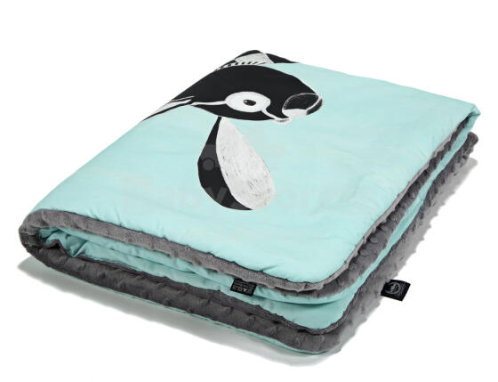 La Millou Art. 83501 Toddler Blanket Follow Me Grey Высококачественное детское двустороннее одеяло от Дизайнера Ла Миллоу (80x100 см)