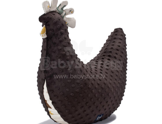 La Millou Art. 83908 Grandma Dana's Hen Large Chocolate Buffalo Высококачественная детская подушка/ Подушка для кормления (50x60 см)