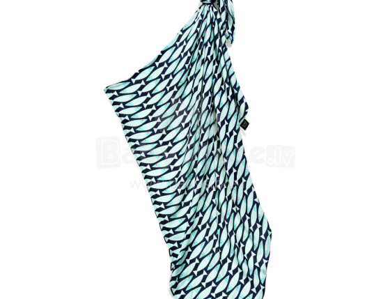 „La Millou“ menas. 83925 „Bamboo Wrap Me Up“ antklodė „Fish Premium“ bambuko antklodė su gobtuvu (120x100 cm)