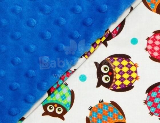 La Millou Art. 84578 Big Bunny Dobbit Electric Blue Forest Owl Mīksta miega rotaļlieta Trusis