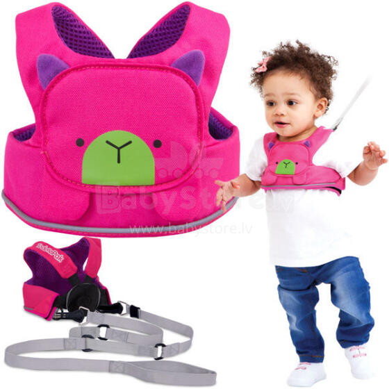 Trunki Art.0151-GB01 PINK Pavadiņas/drošības siksna